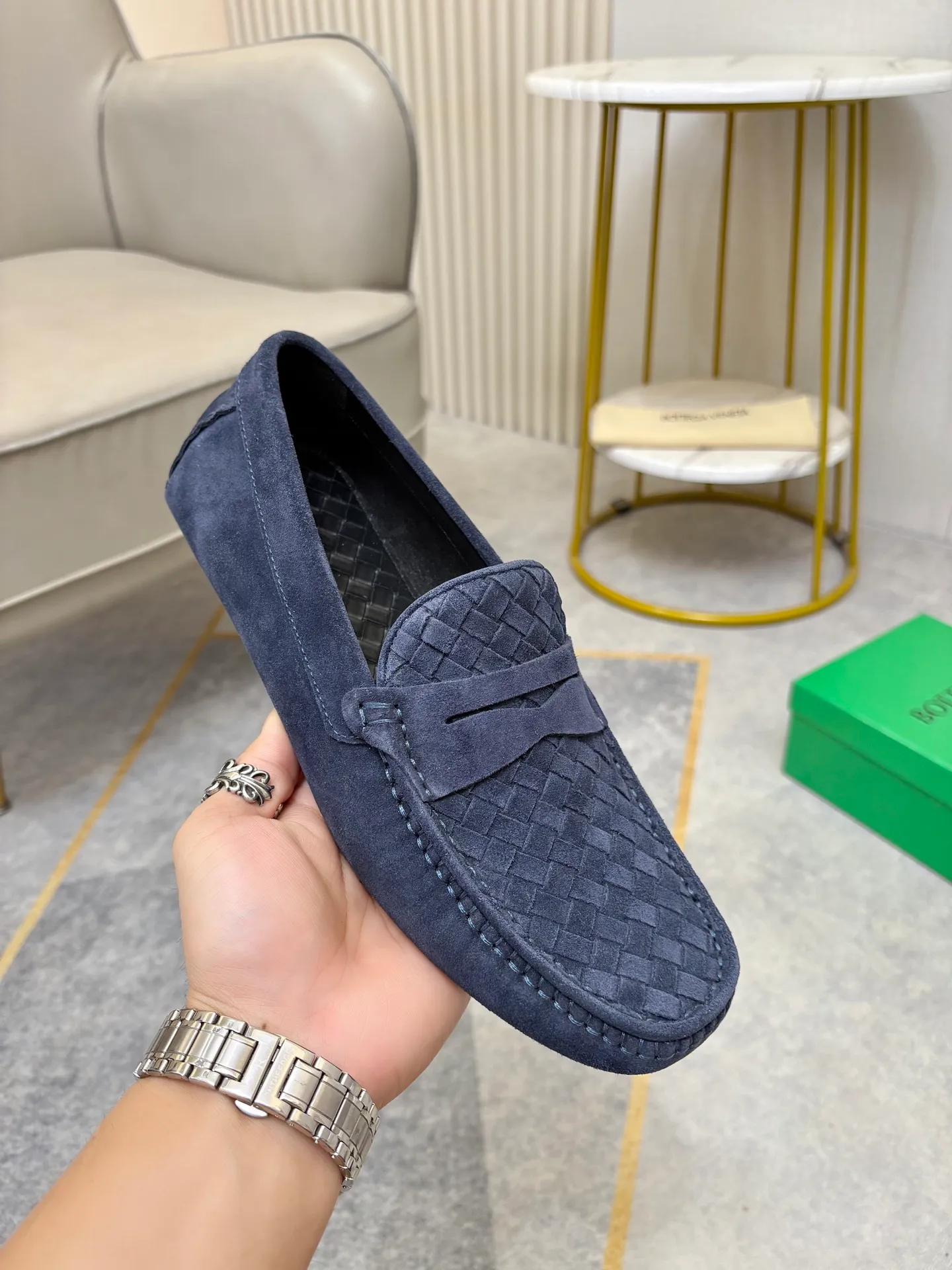 P420💰 (Niu Li + Niu Pad) [BV] The latest hot style‼ ️Casual men's shoes, uppers imported first-layer cowhide ➕Full imported cowhide lining✔️Exquisite workmanship, excellent foot feel, special rubber soles✔️, cool and fashionable, the latest fashion, fashionable outsole, hurry up.  Code number: 38-44 (can be customized to 37.45, non-refundable)